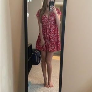 Showpo Red Flowered Dress!